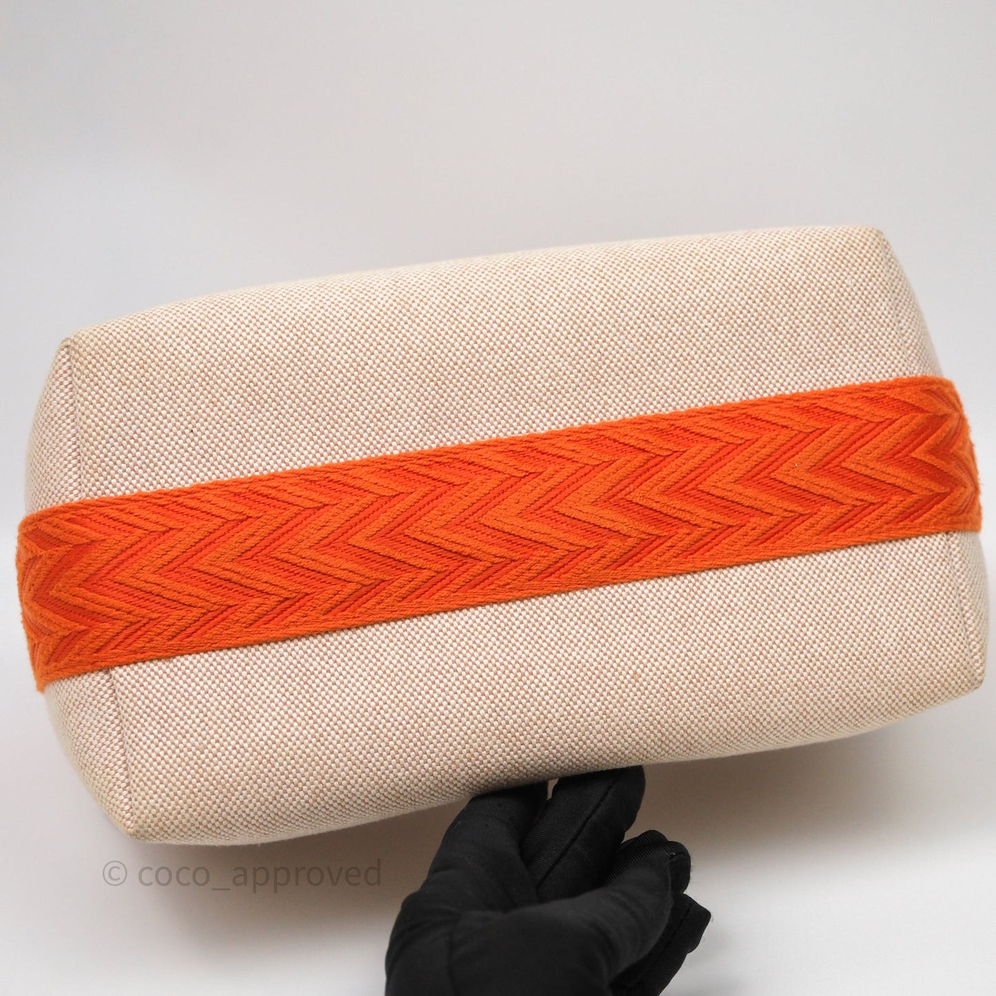Hermès Small Bride-A-Brac Natural Orange Canvas