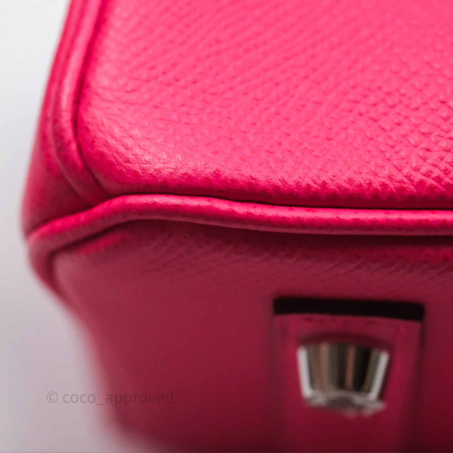 Hermès Birkin 30 Framboise 90 Epsom Palladium Hardware