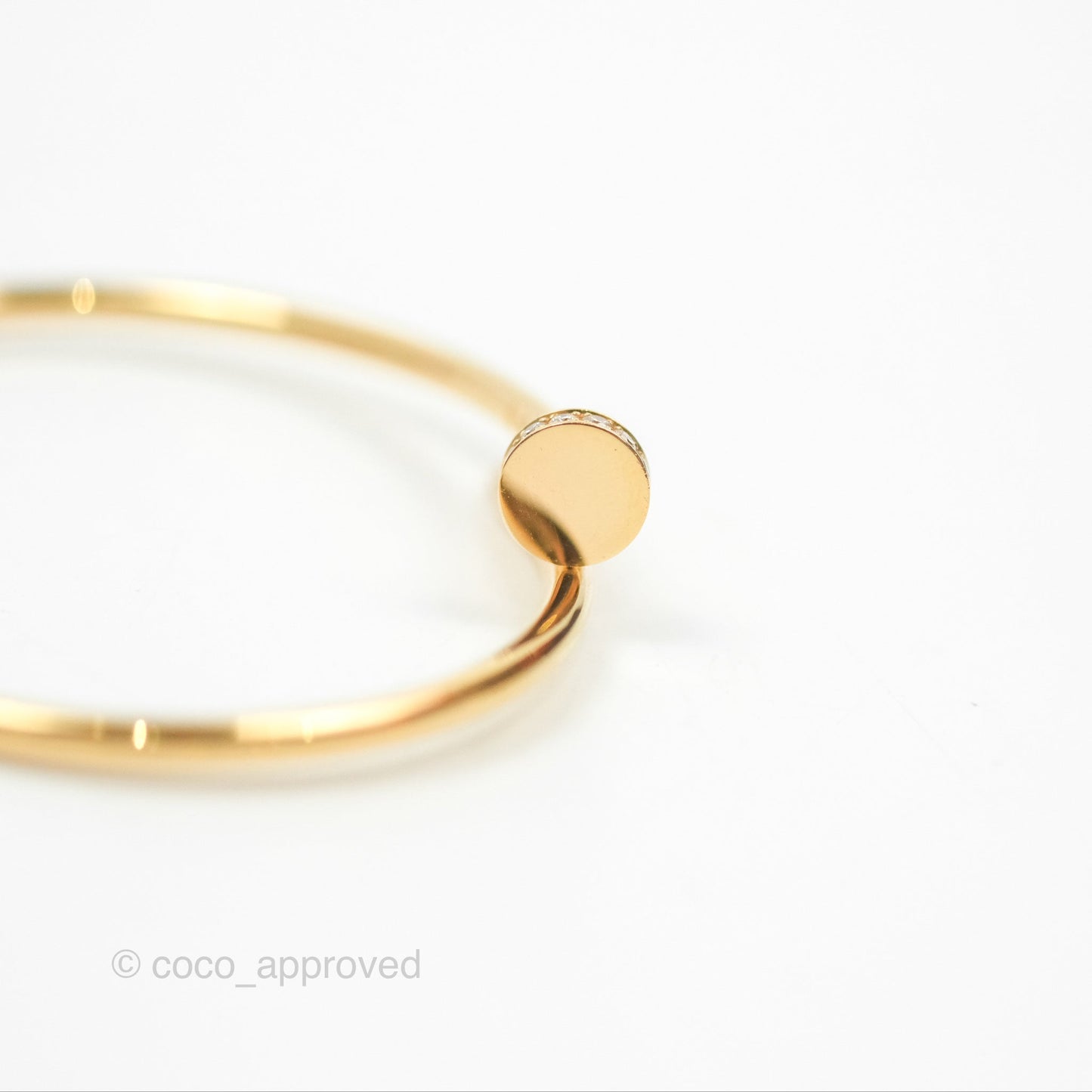 Cartier Small Juste Un Clou Bracelet 18K Yellow Gold Diamond
