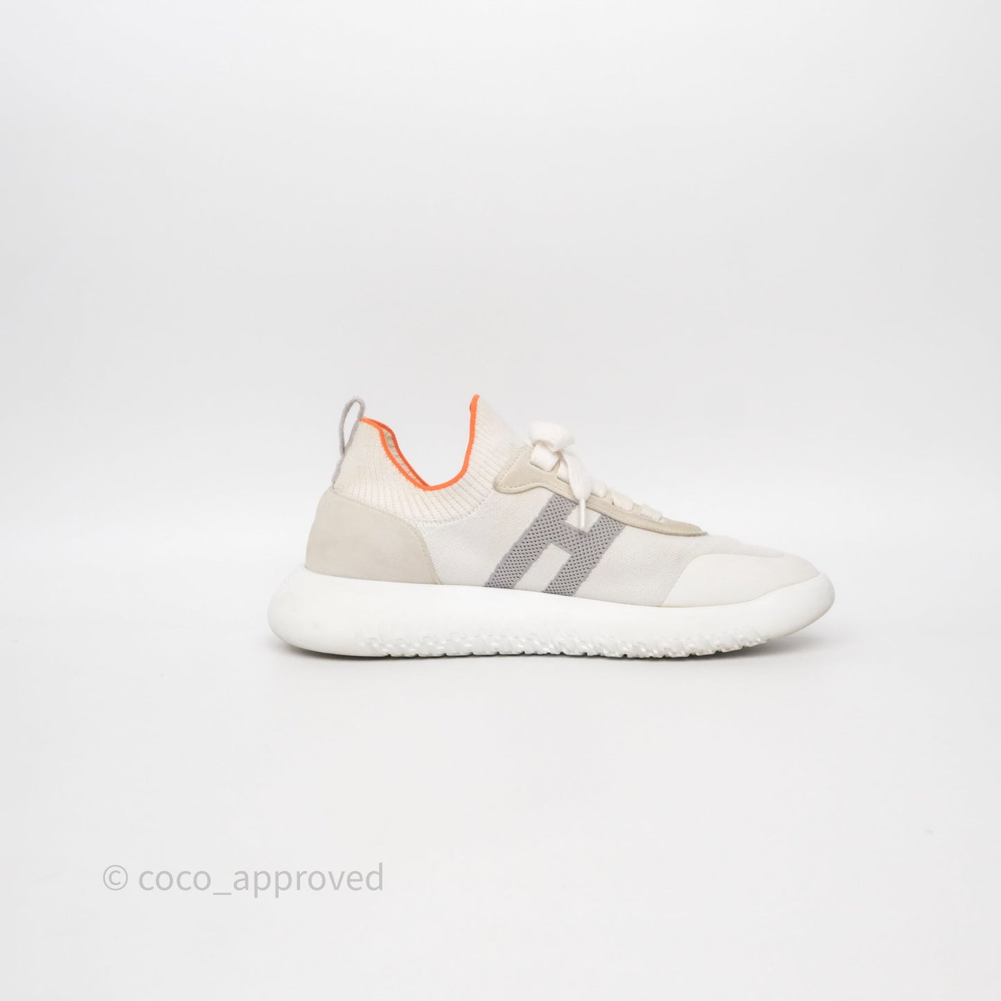 Hermès Crew Sneaker White Size 38