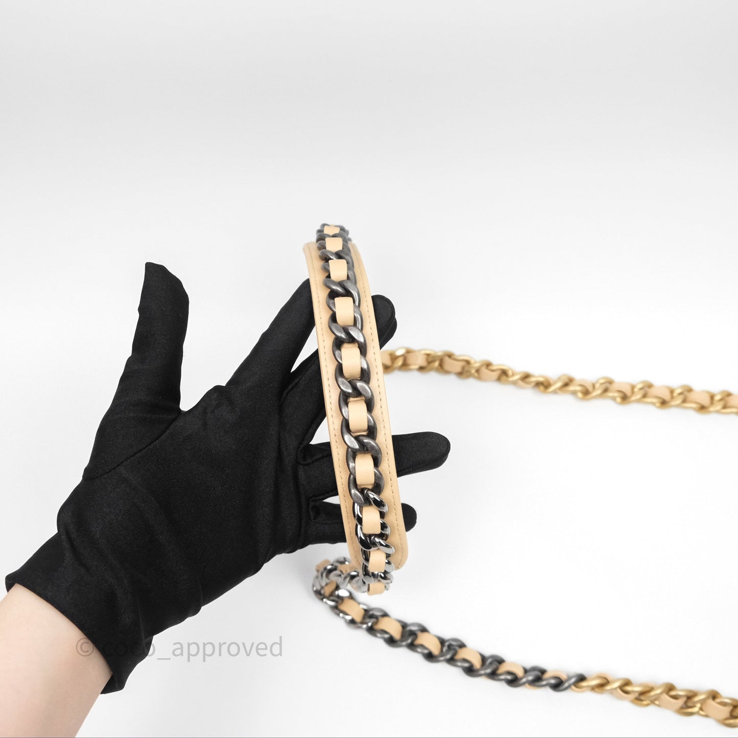 Chanel 19 Small Beige Mixed Hardware