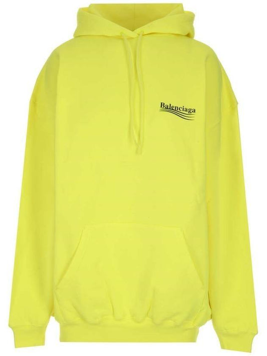 Luxury Balenciaga Wave Logo Hoodie Sweatshirt Neon Yellow