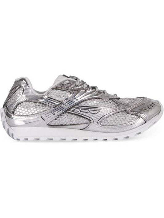 Luxury Bottega Veneta Orbit Low-Top Sneakers Silver
