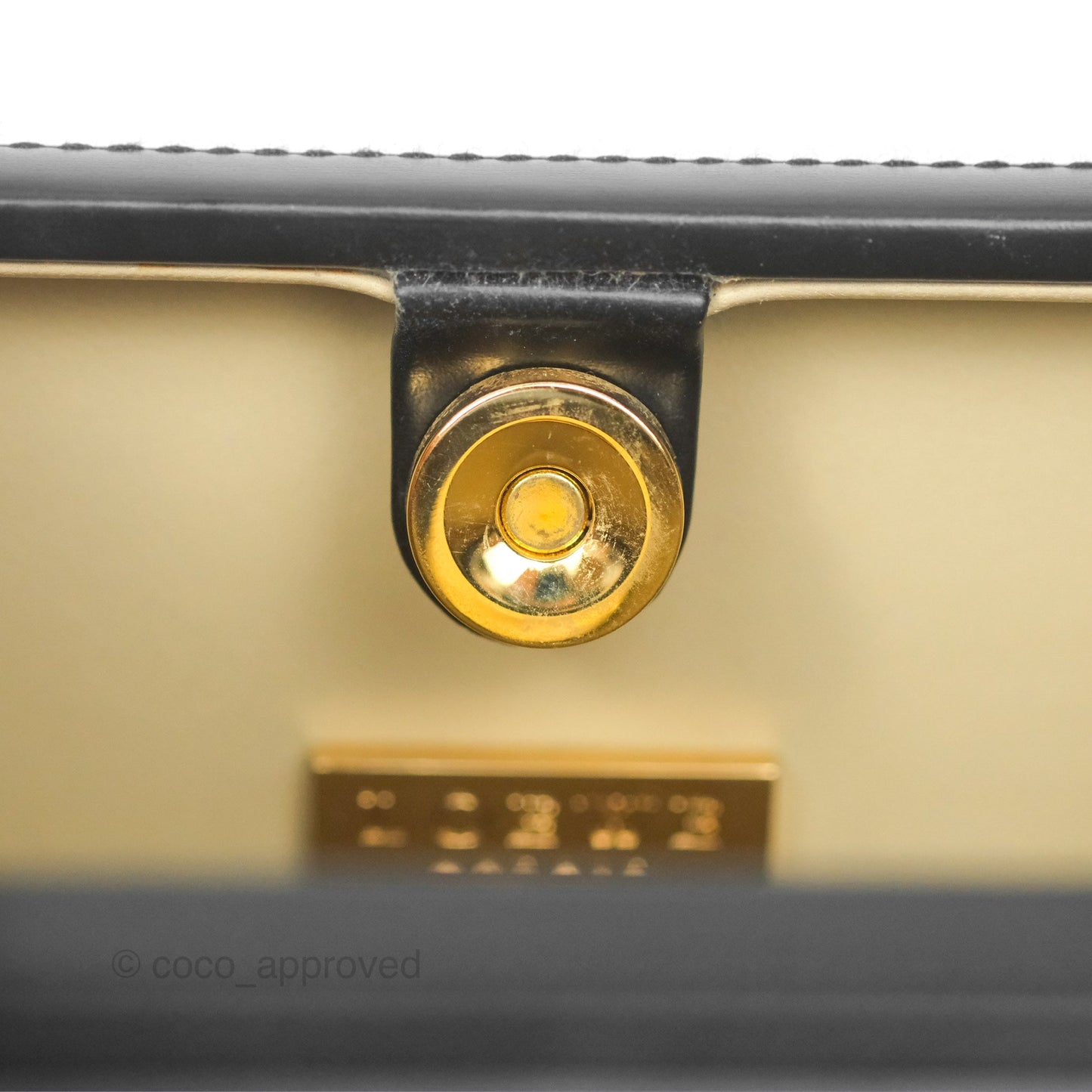Loewe Vintage Small Postal Handle Bag Black Leather