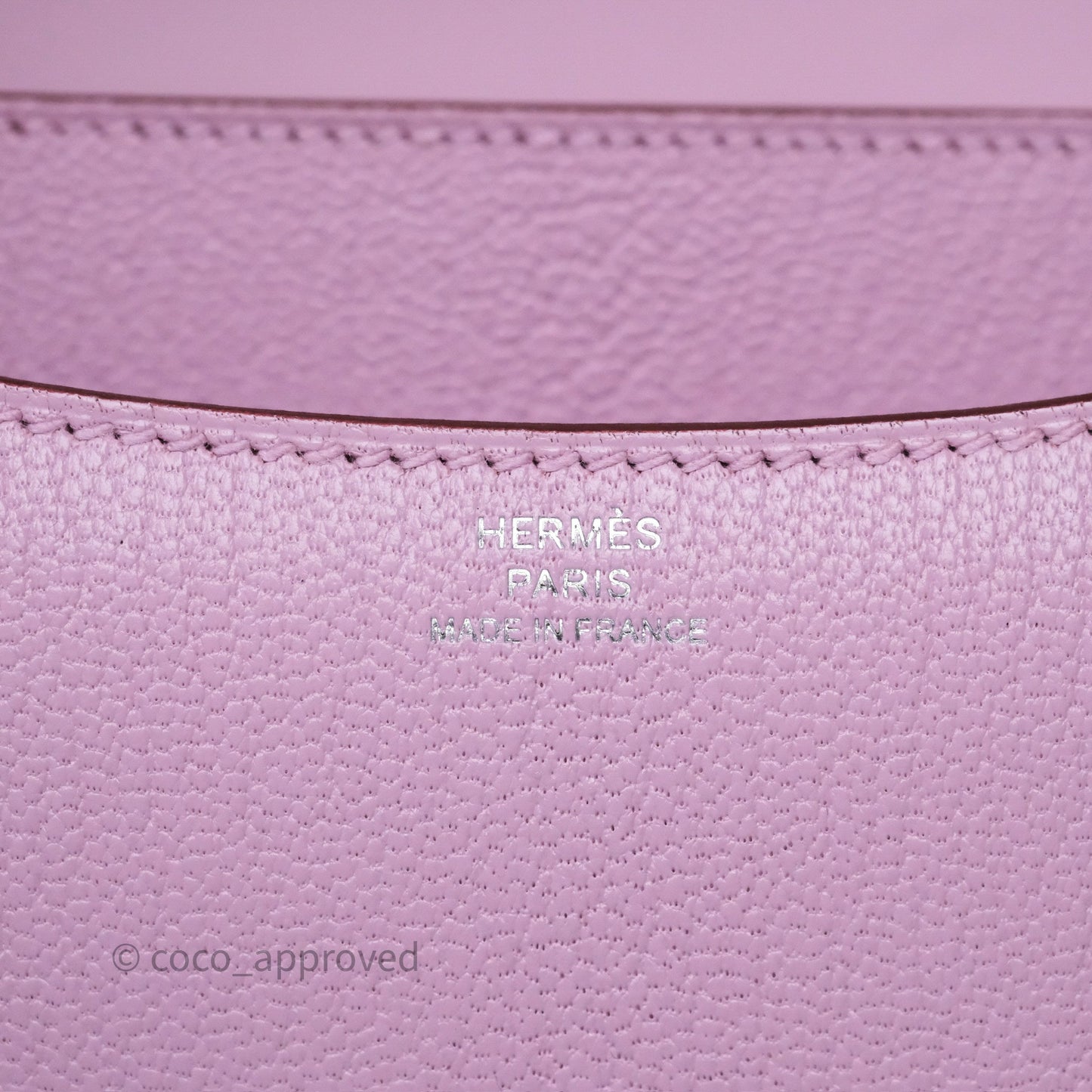 Hermès Constance Mini 18cm Mauve Sylvestre X9 Chevre Mysore Palladium Hardware
