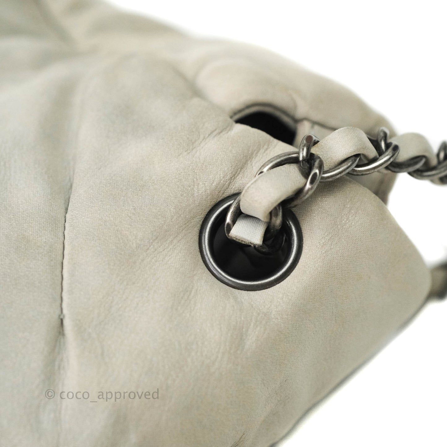 Chanel Flap Bag Iridescent Calfskin Ruthenium Hardware