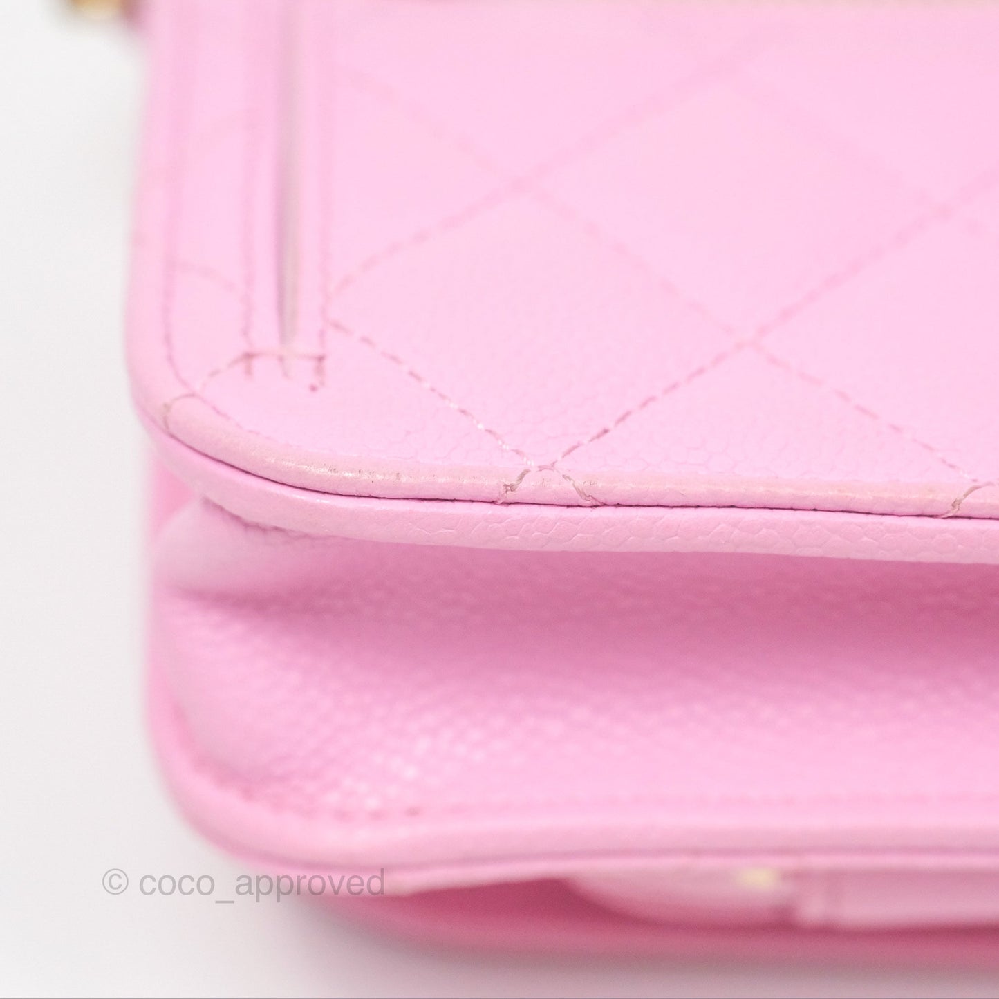 Chanel Business Affinity Clutch With Chain Pink Caviar Gold Hardware