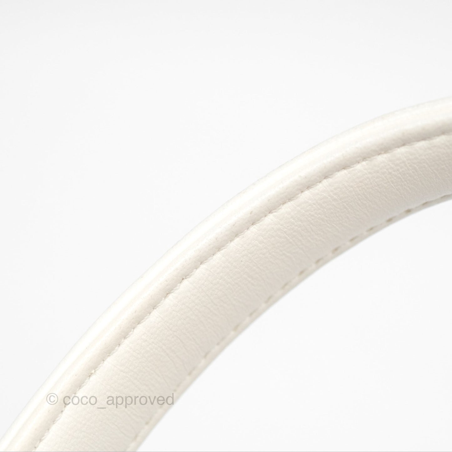 Chanel Trendy CC Small White Lambskin Black Hardware