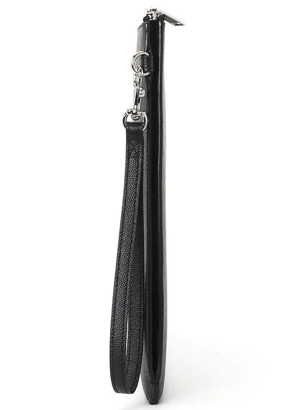 Luxury Saint Laurent Grain Leather Clutch Bag Black