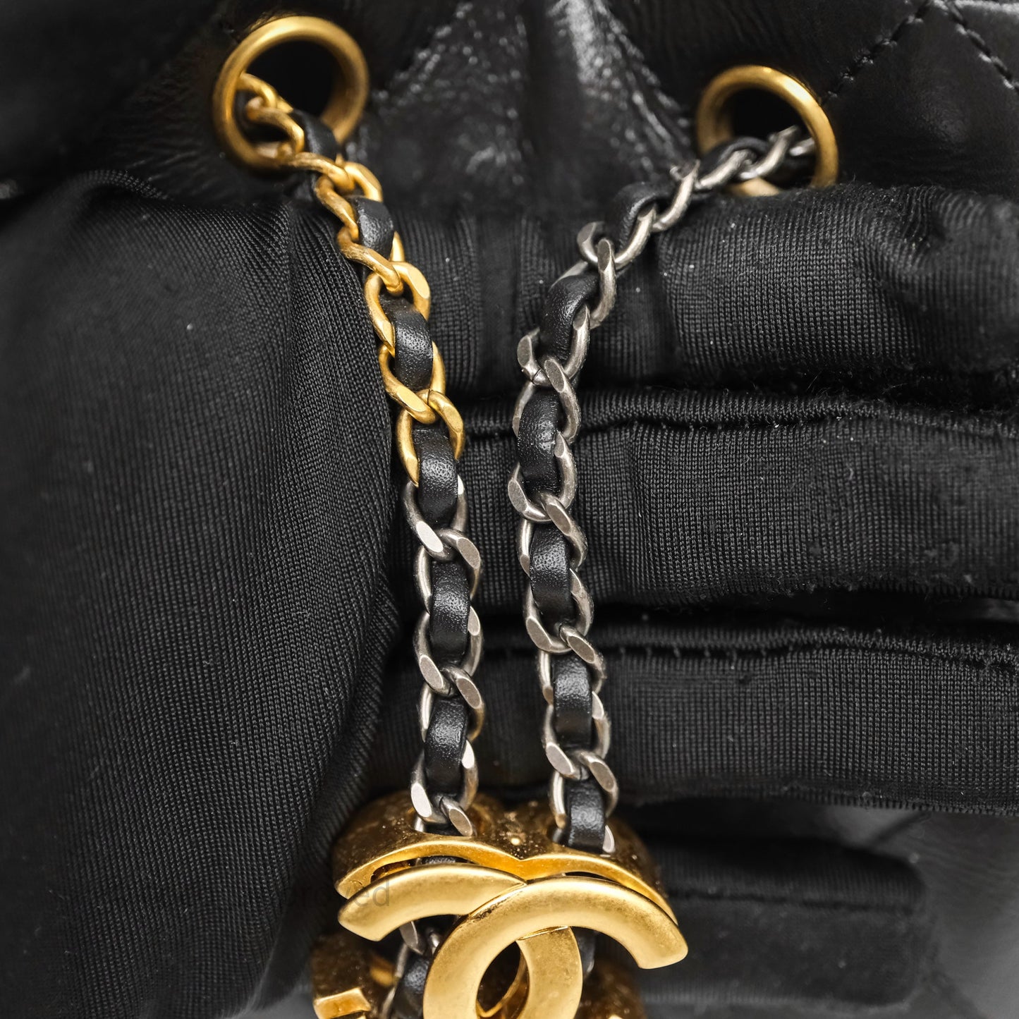 Chanel Mini 25 Black Bag Calfskin Mixed Hardware