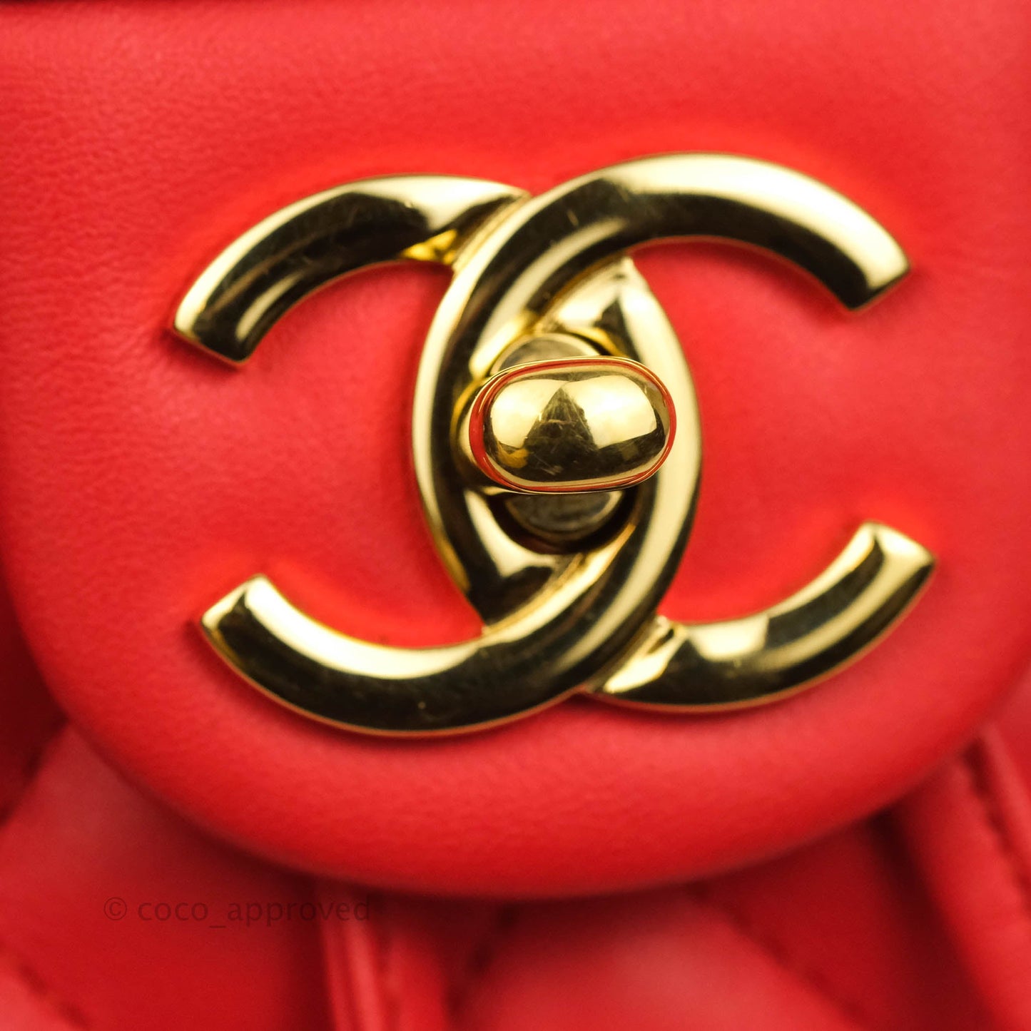 Chanel Quilted Urban Spirit Backpack Red Calfskin Gold Hardware