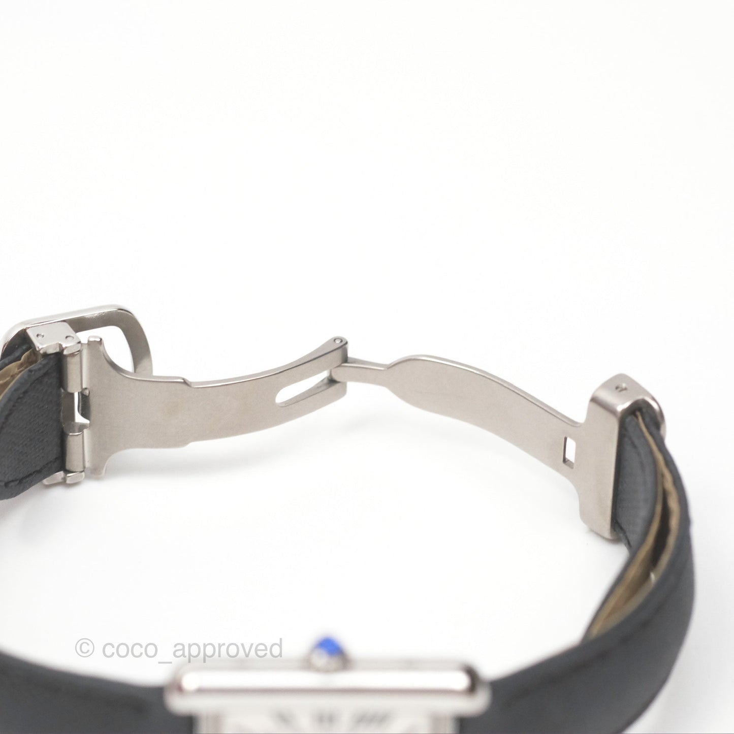Cartier Tank Solo Watch Small Model Steel Black
