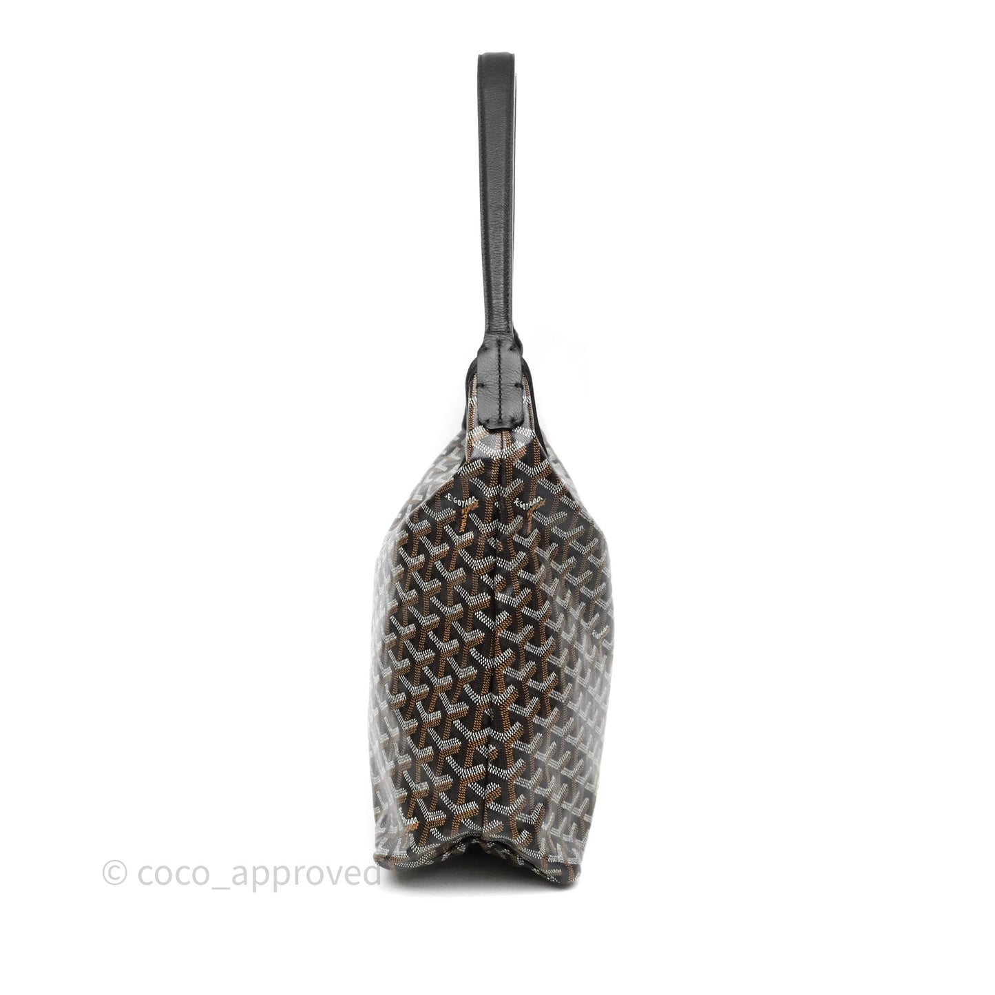 Goyard Bohème Hobo Bag Black Goyardine Canvas