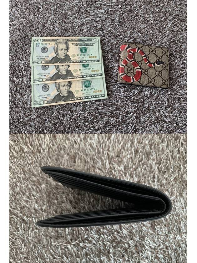 Luxury Gucci Trending 2025 Snake Half Wallet 451268