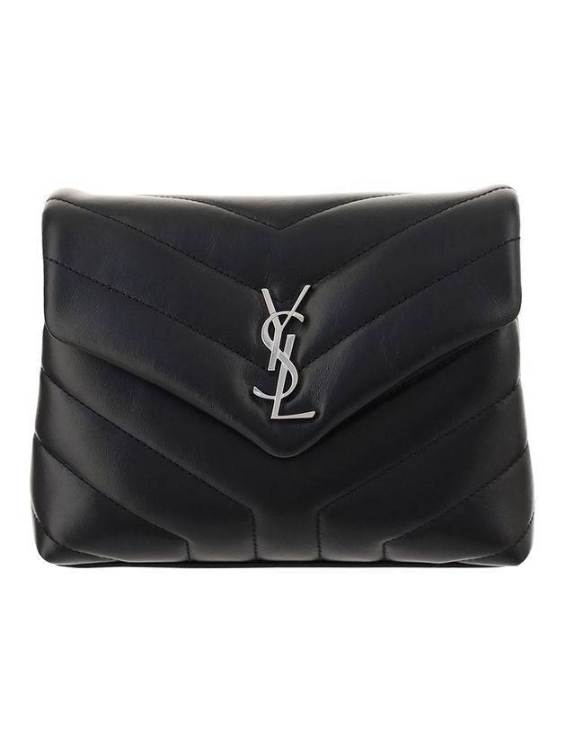 Luxury Saint Laurent Loulou Toy Leather Small Shoulder Bag Black