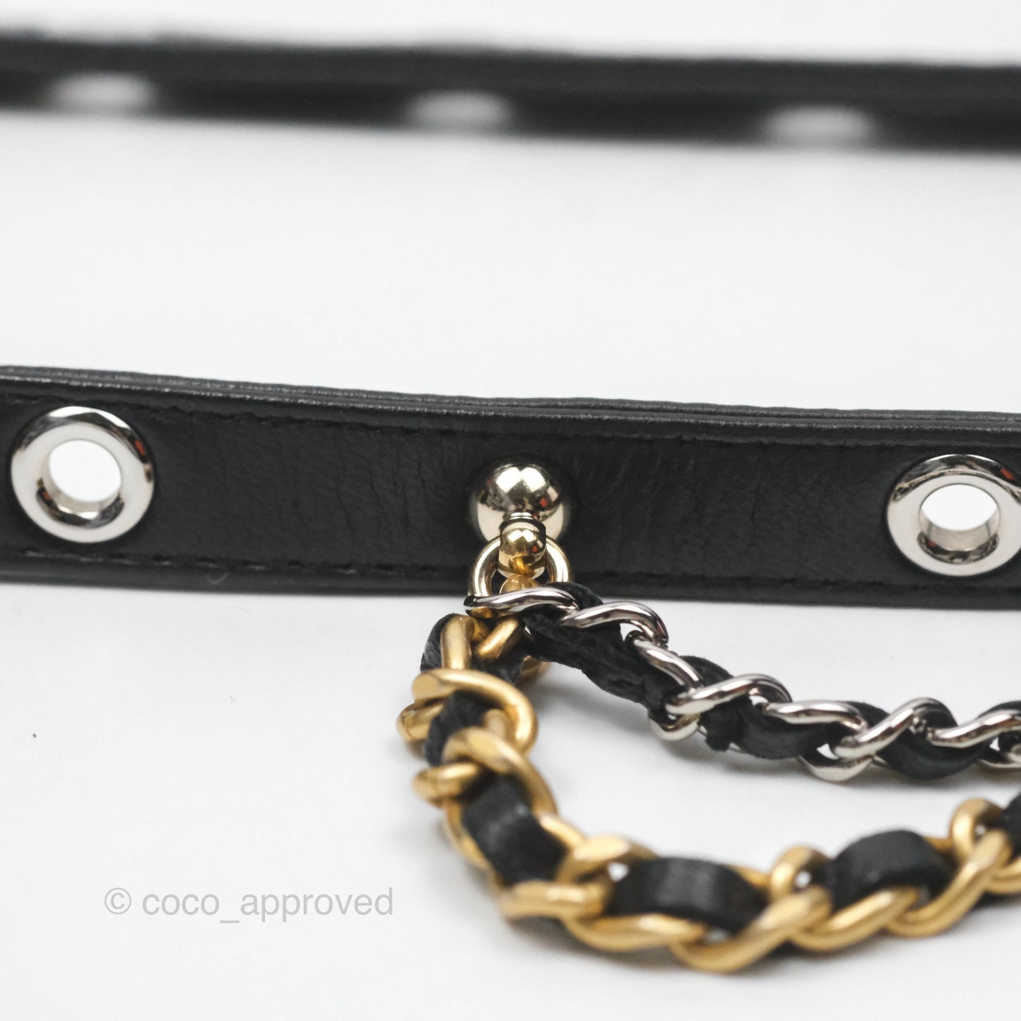 Chanel Vanity With Chain Black Goatskin Mixed Hardware
