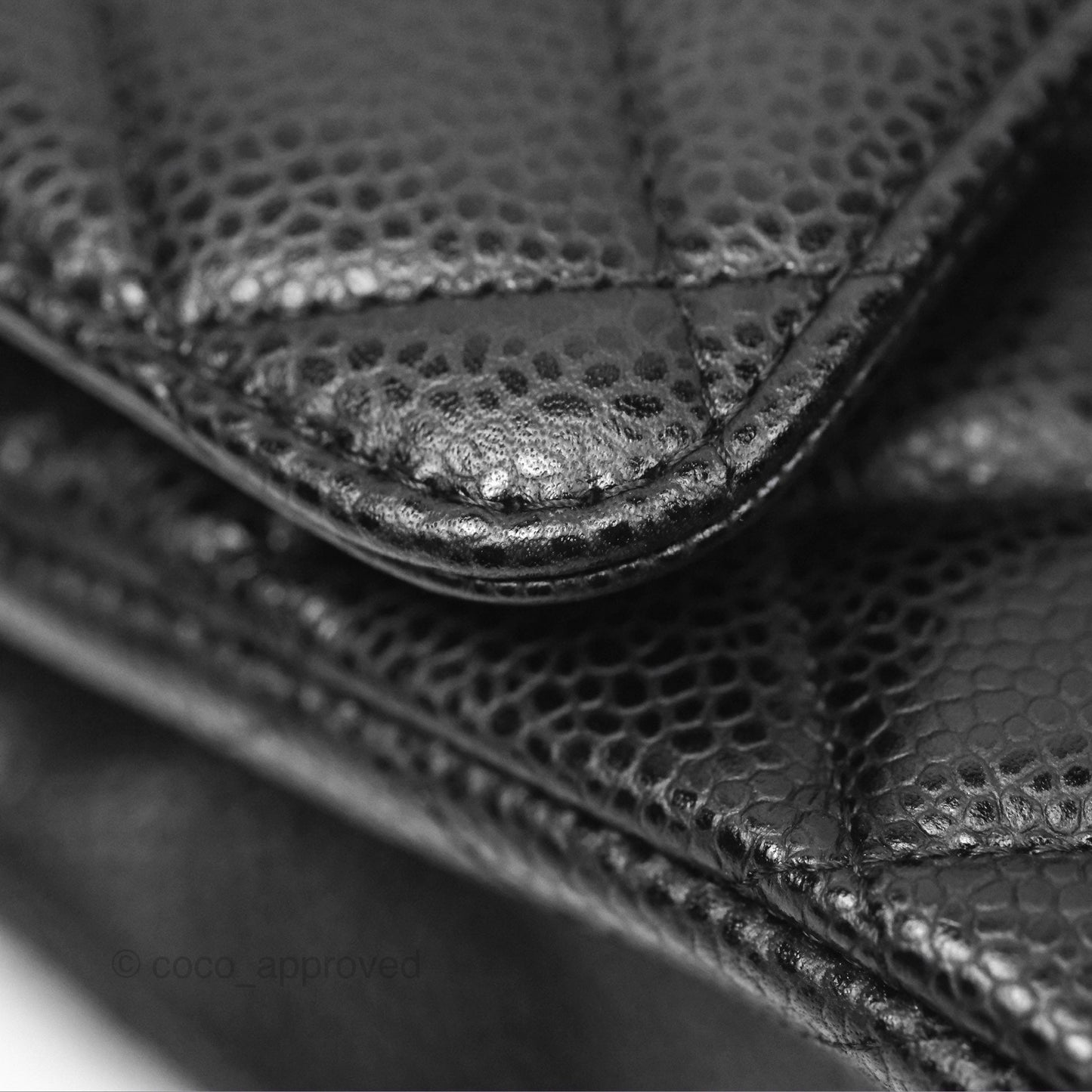 Chanel Small Classic Flap Quilted Black Caviar Silver Hardware