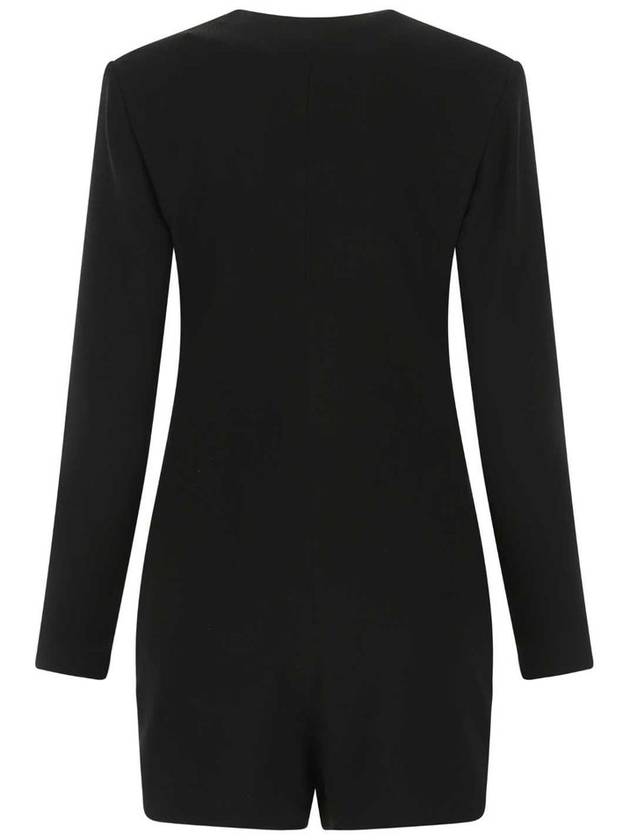 Luxury Saint Laurent Short Jumpsuit Black
