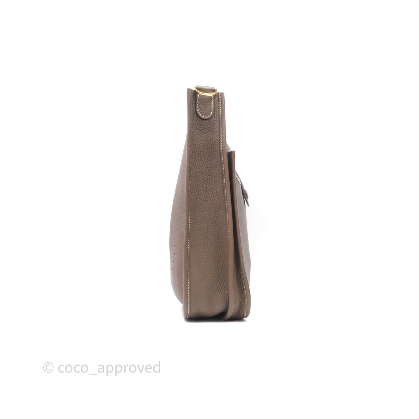 Hermes Evelyne III 29 Etoupe 18 Taurillon Clemence Gold Hardware