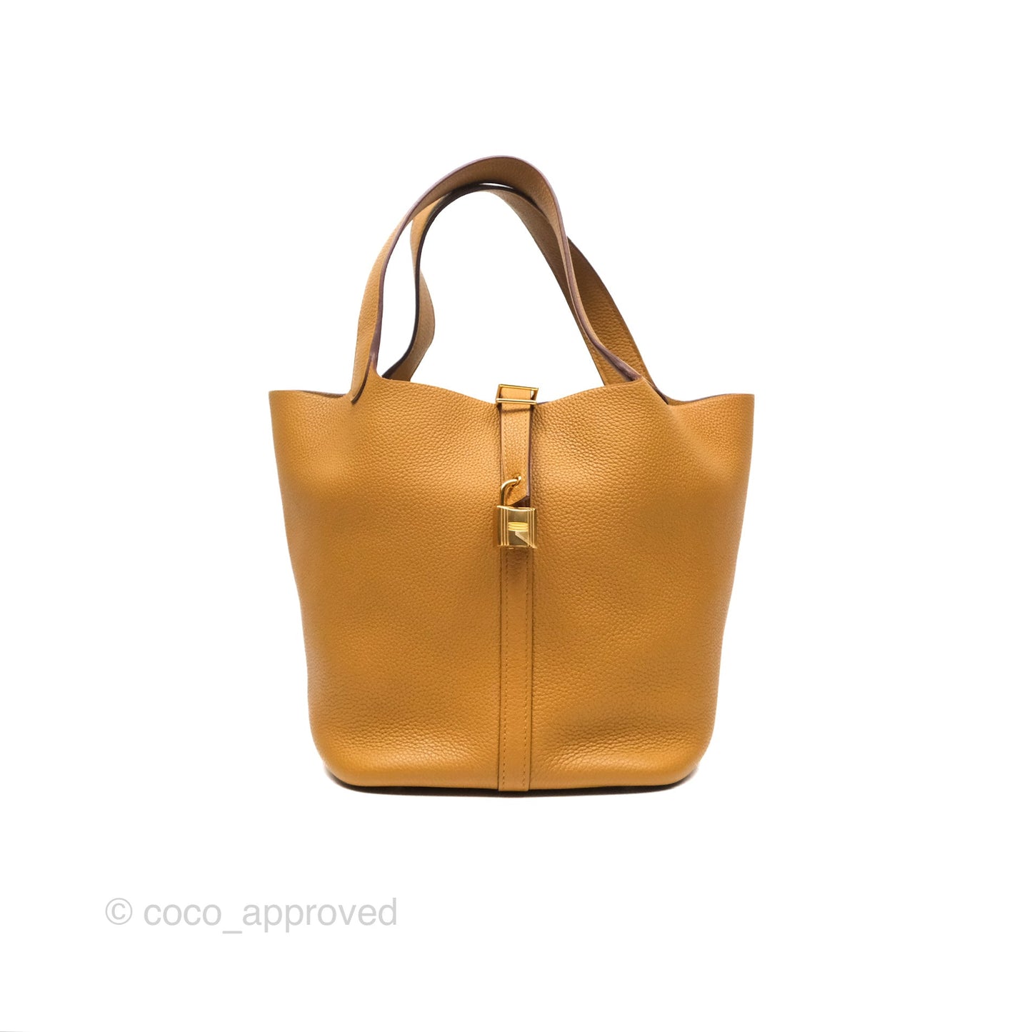 Hermès Picotin 22 Sesame 2S Clemence Gold Hardware