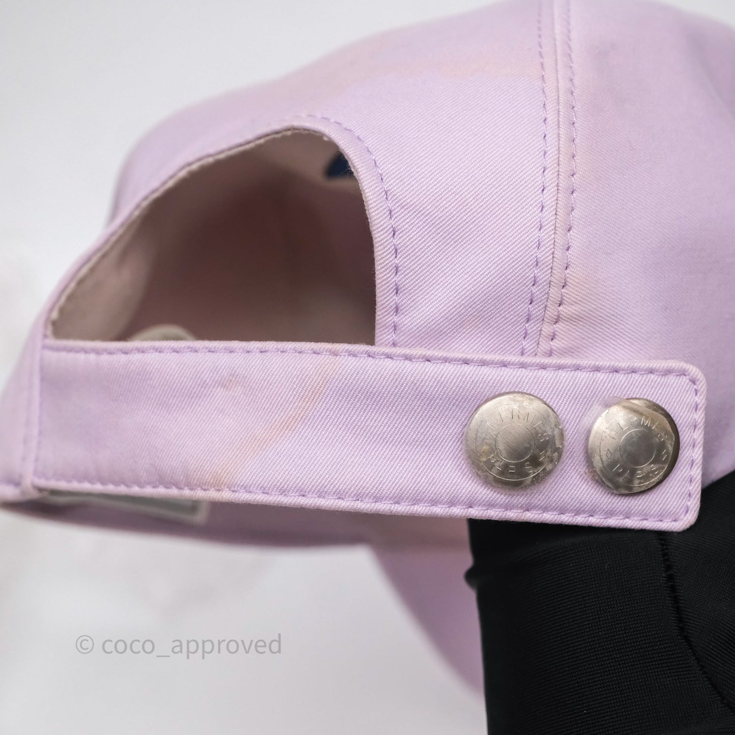 Hermes Miles H Circle Cap Lilas Purple