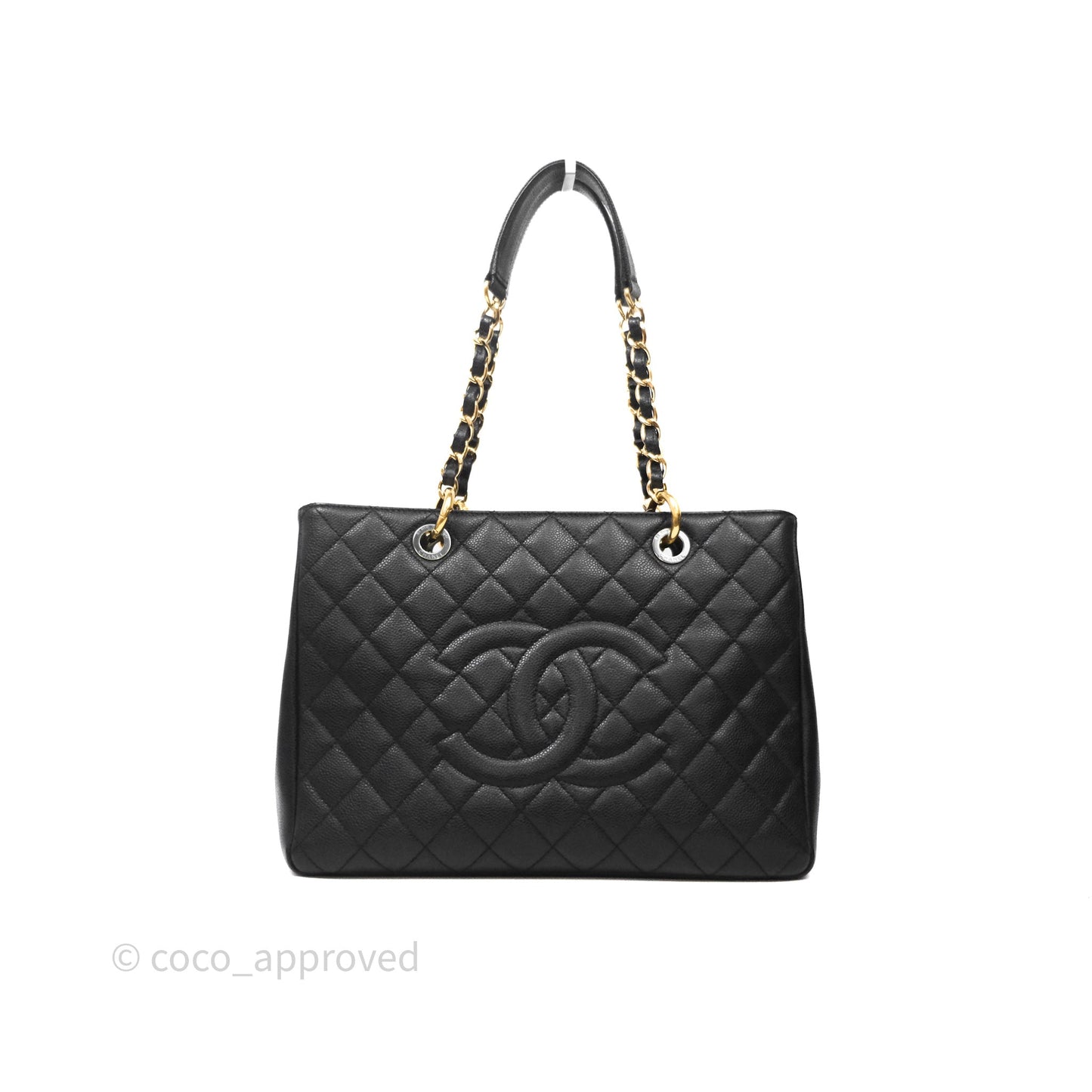 Chanel GST Black Caviar Gold Hardware