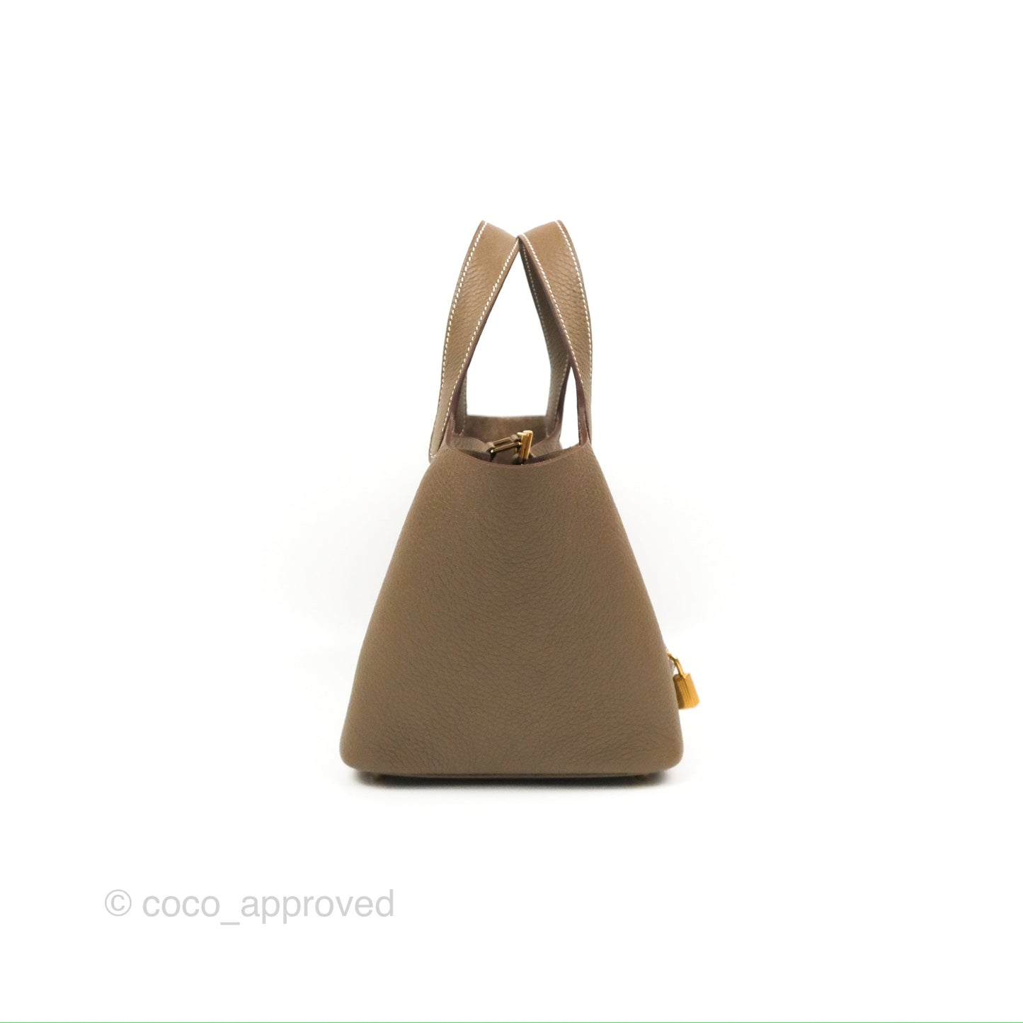 Hermès Picotin 18 Etoupe Clemence Gold Hardware