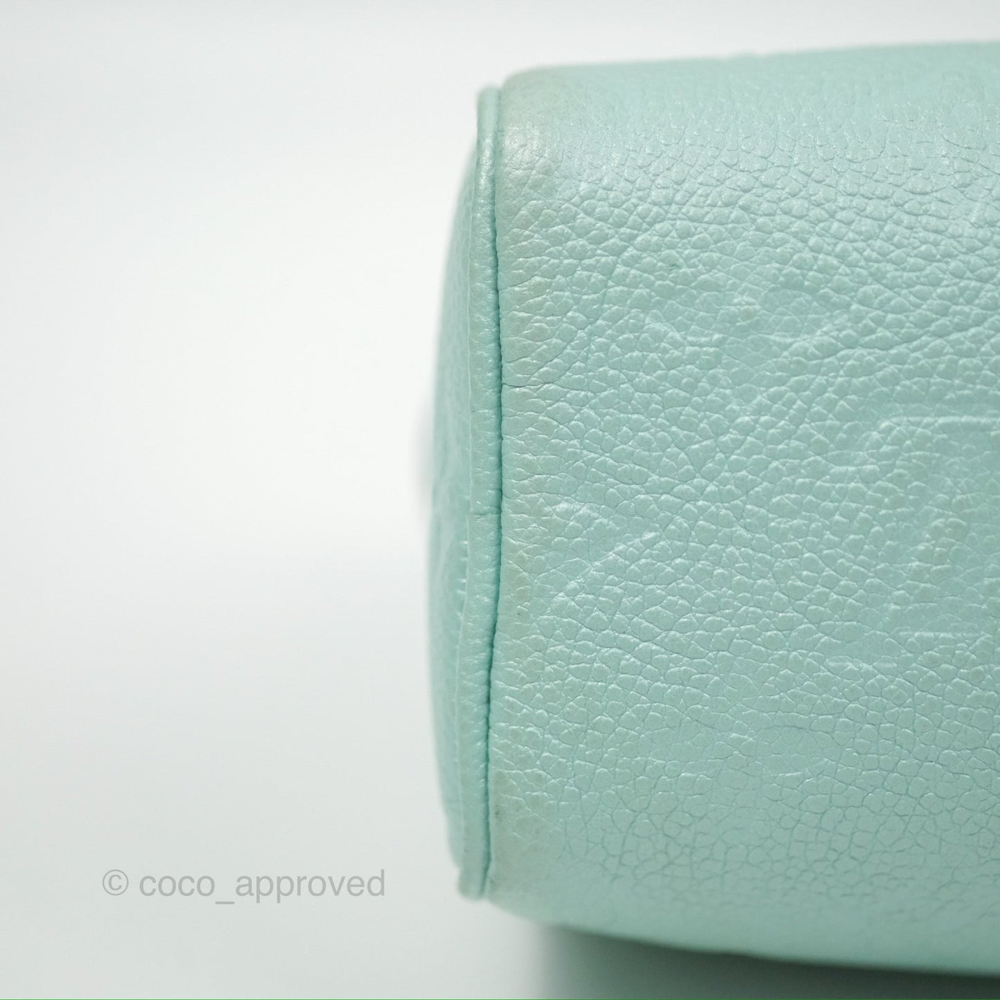Louis Vuitton Nano Speedy Monogram Empreinte Pearly Lagoon Blue