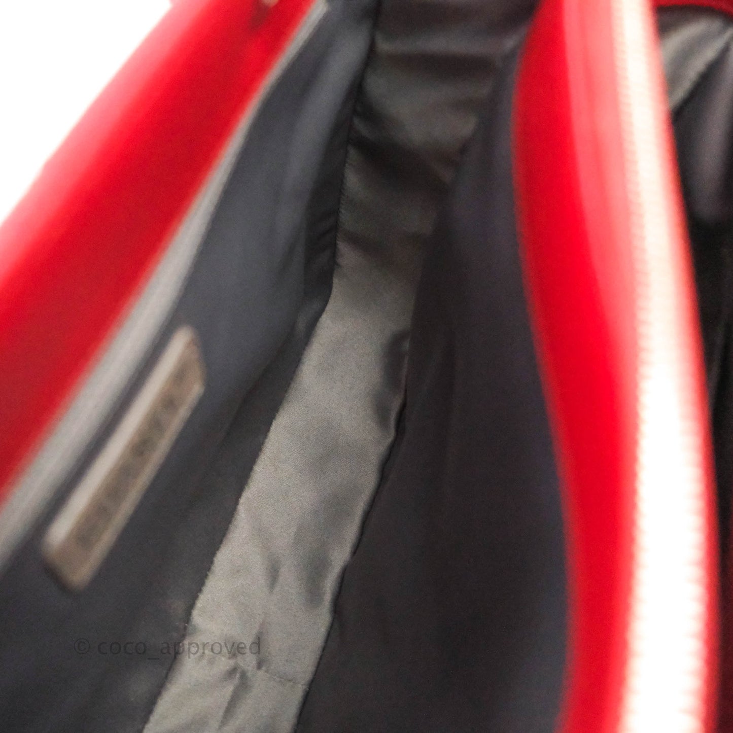 Chanel GST Red Caviar Silver Hardware