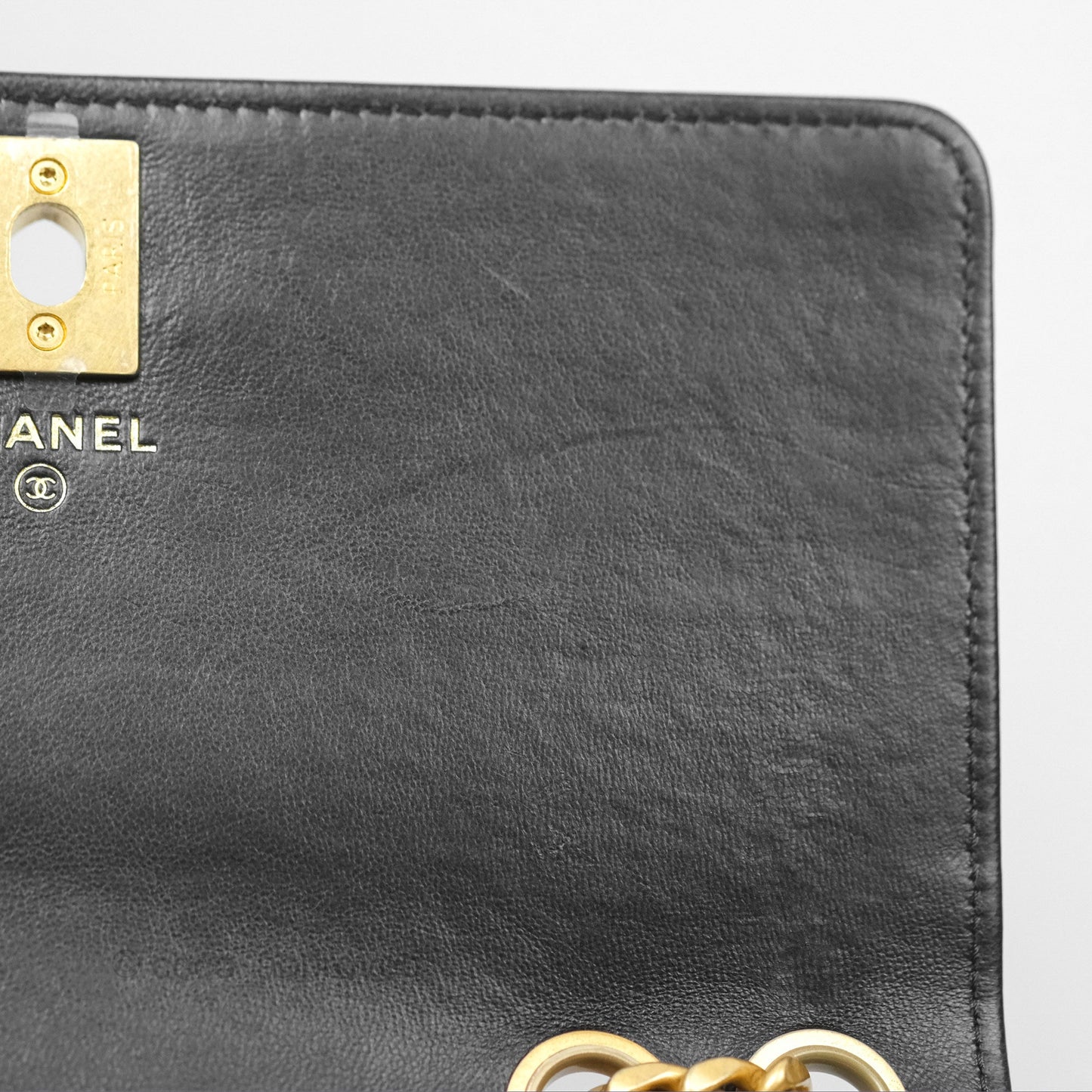 Chanel All Slide Wallet on Chain WOC Adjustable Chain Quilted Black Lambskin 22K