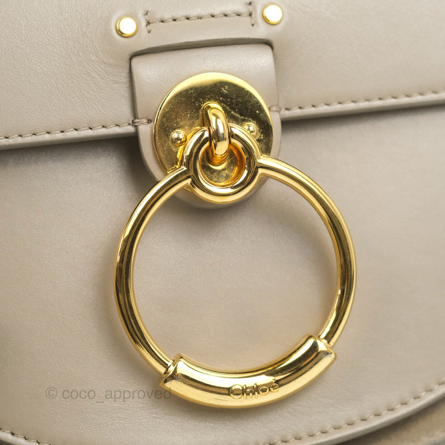 Chloé Small Tess Bag Motty Grey Grained Calfskin