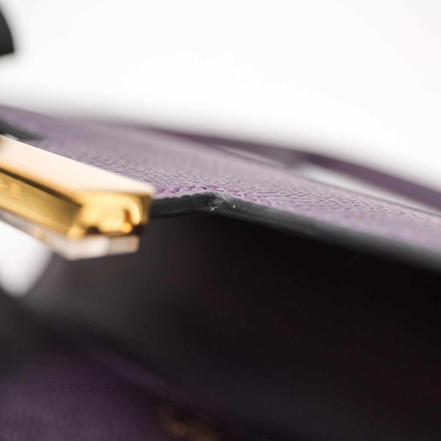 Hermès Constance Elan Raisin 59 Epsom Gold Hardware