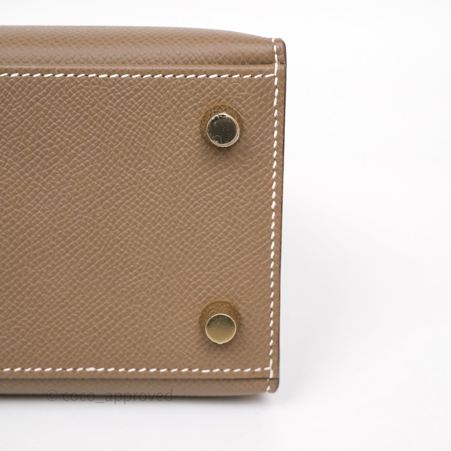 Hermès Kelly 25 Etoupe 18 Epsom Gold Hardware