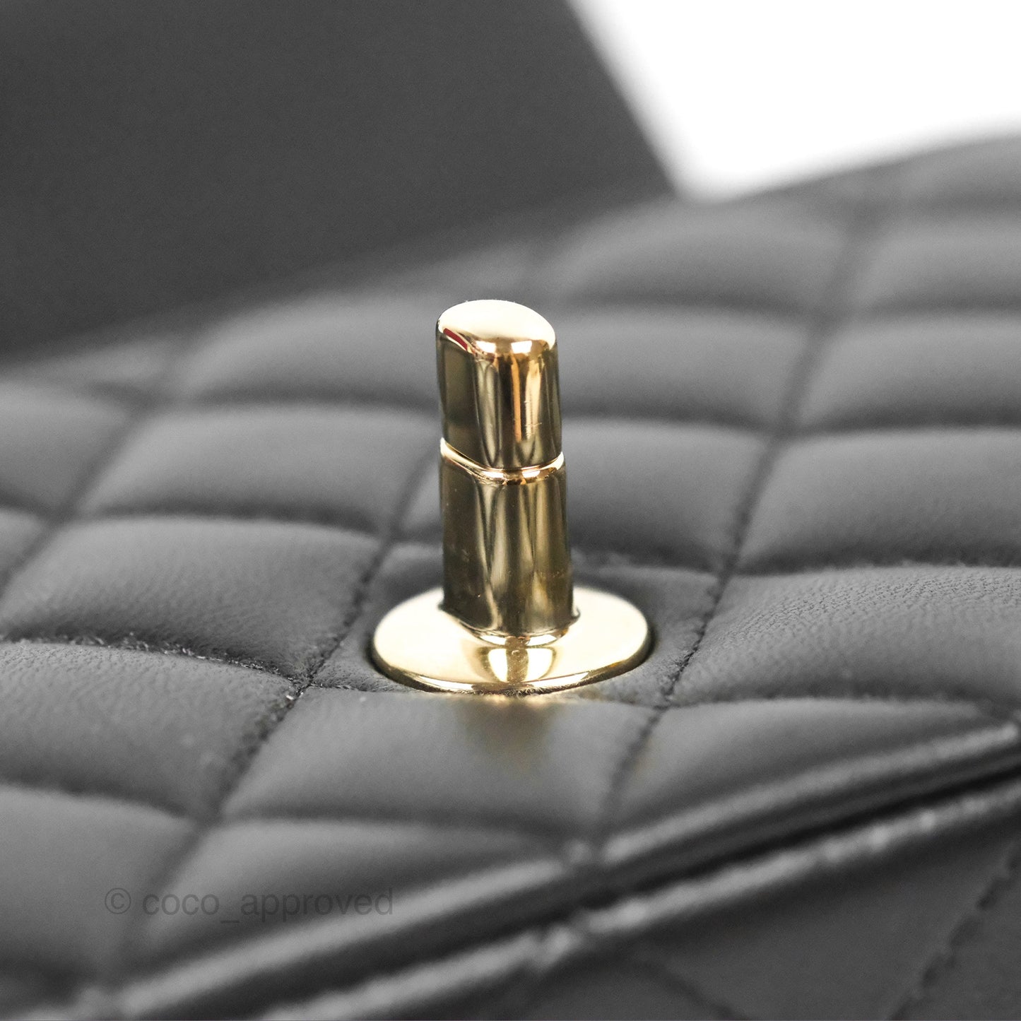 Chanel Top Handle Mini Rectangular Flap Bag Black Lambskin Gold Hardware