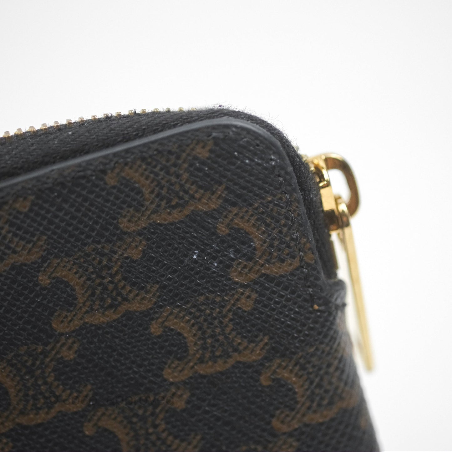 Celine Coin & Card Pouch Triomphe Canvas