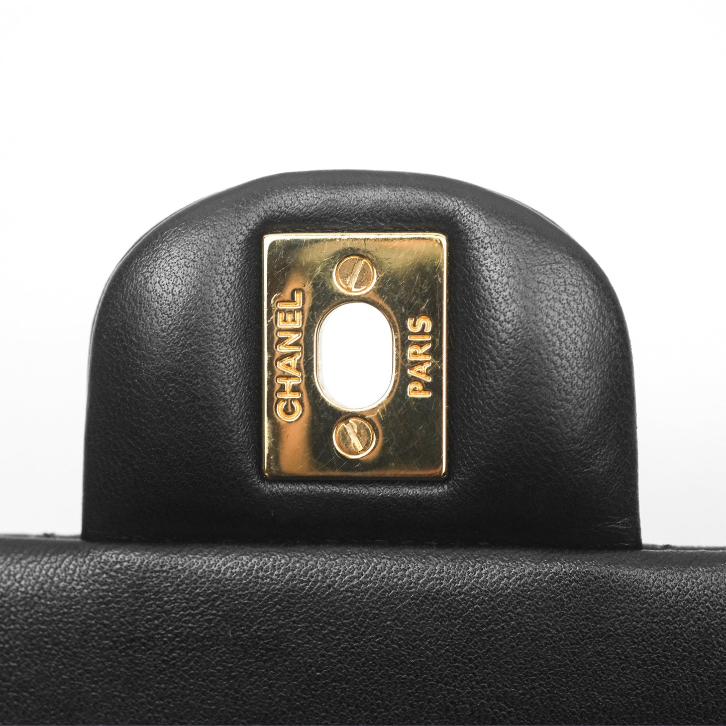 Chanel Small Classic Quilted Flap Black Lambskin Gold Hardware