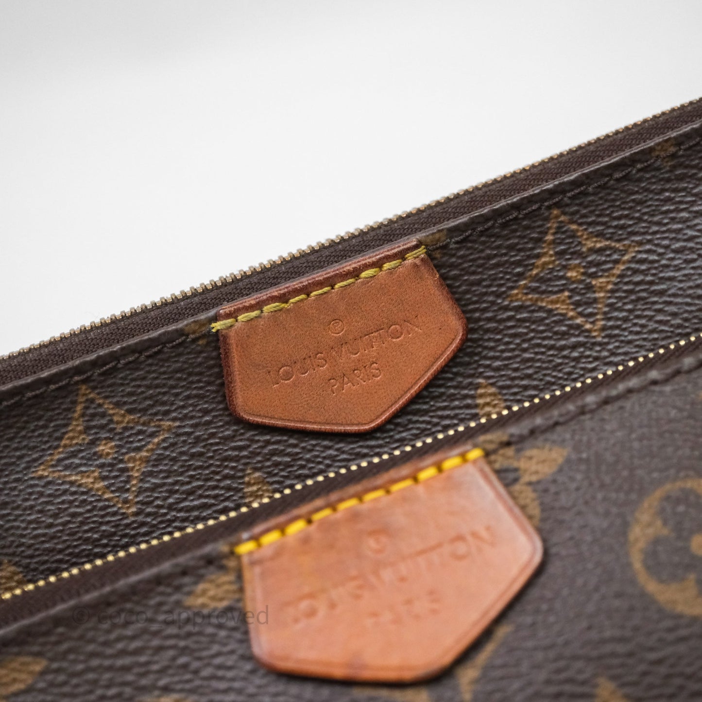 Louis Vuitton Multi Pochette Accessories Khaki Monogram Canvas