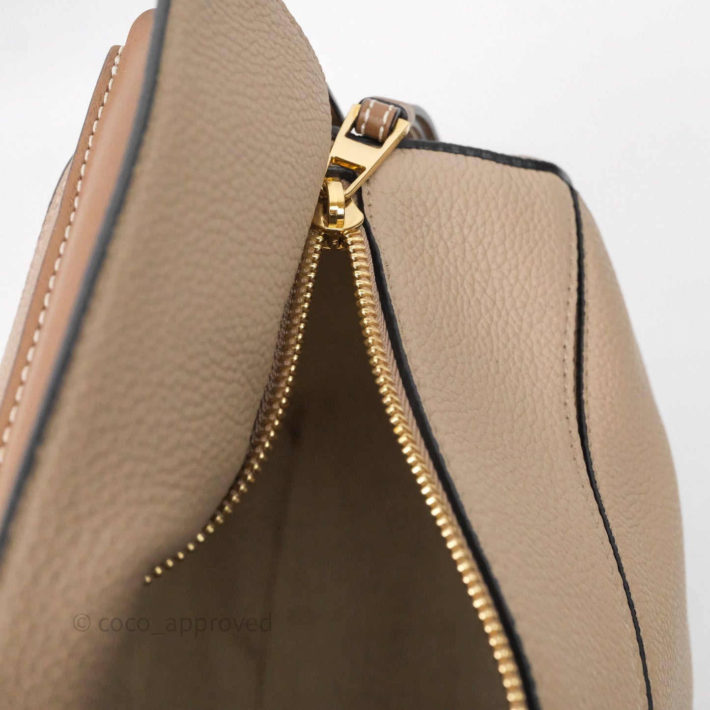 Loewe Medium Puzzle Bag Sand Mink Grained Calfskin