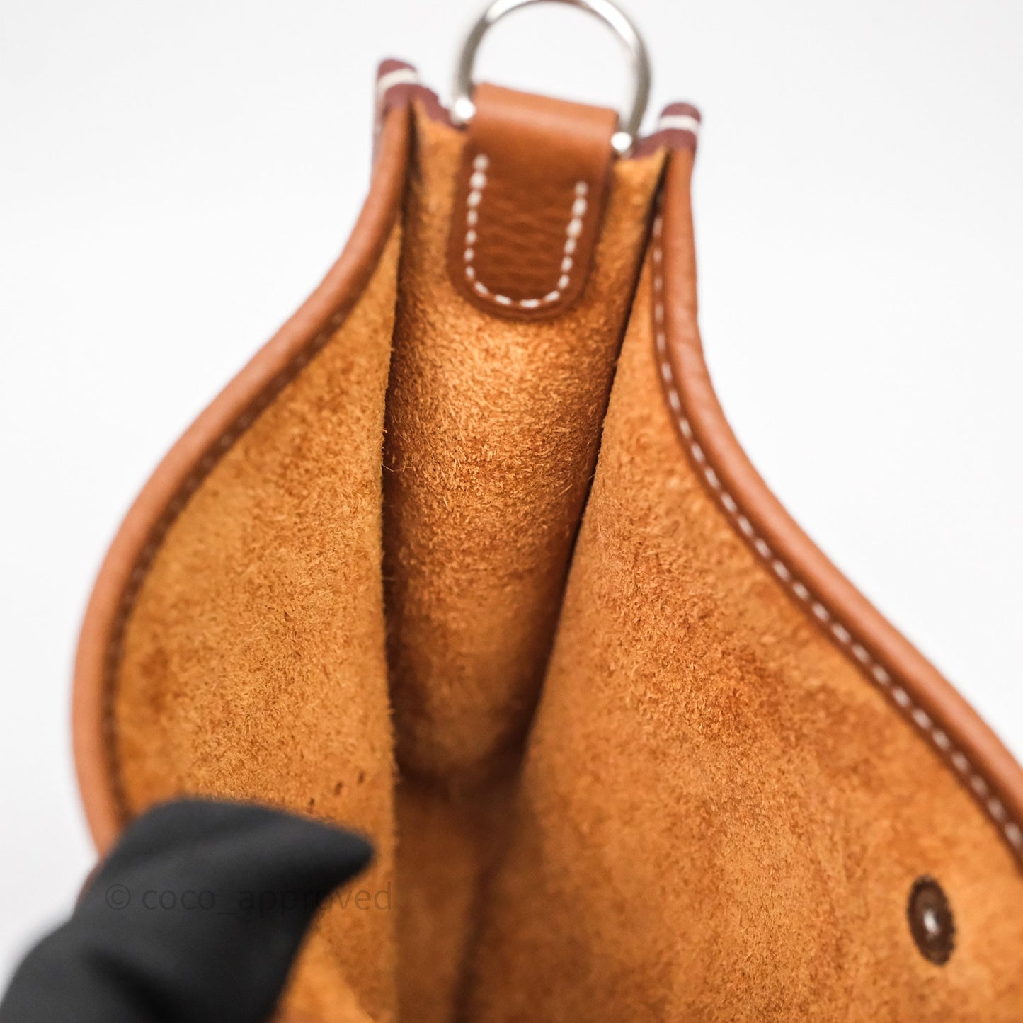 Hermès Mini Evelyne 16 Gold Clemence Gold Hardware