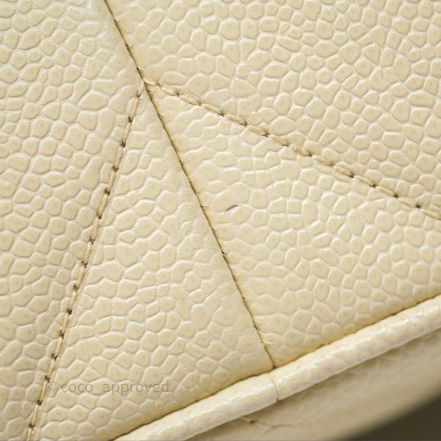 Chanel Vintage Chevron Camera Bag Light Beige Caviar Gold Hardware