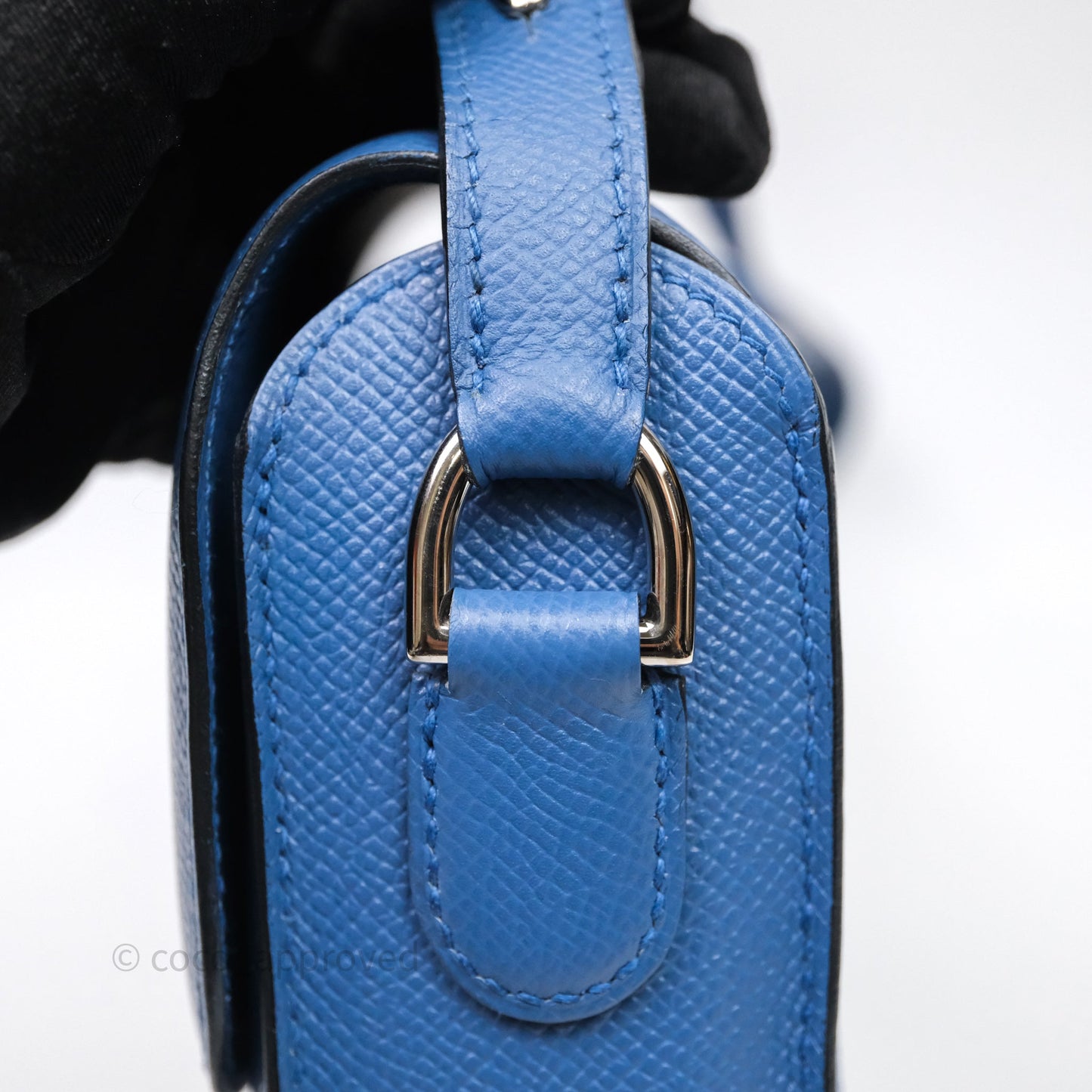 Hermès Cherche-Midi R2 Bleu Agate Epsom Palladium Hardware