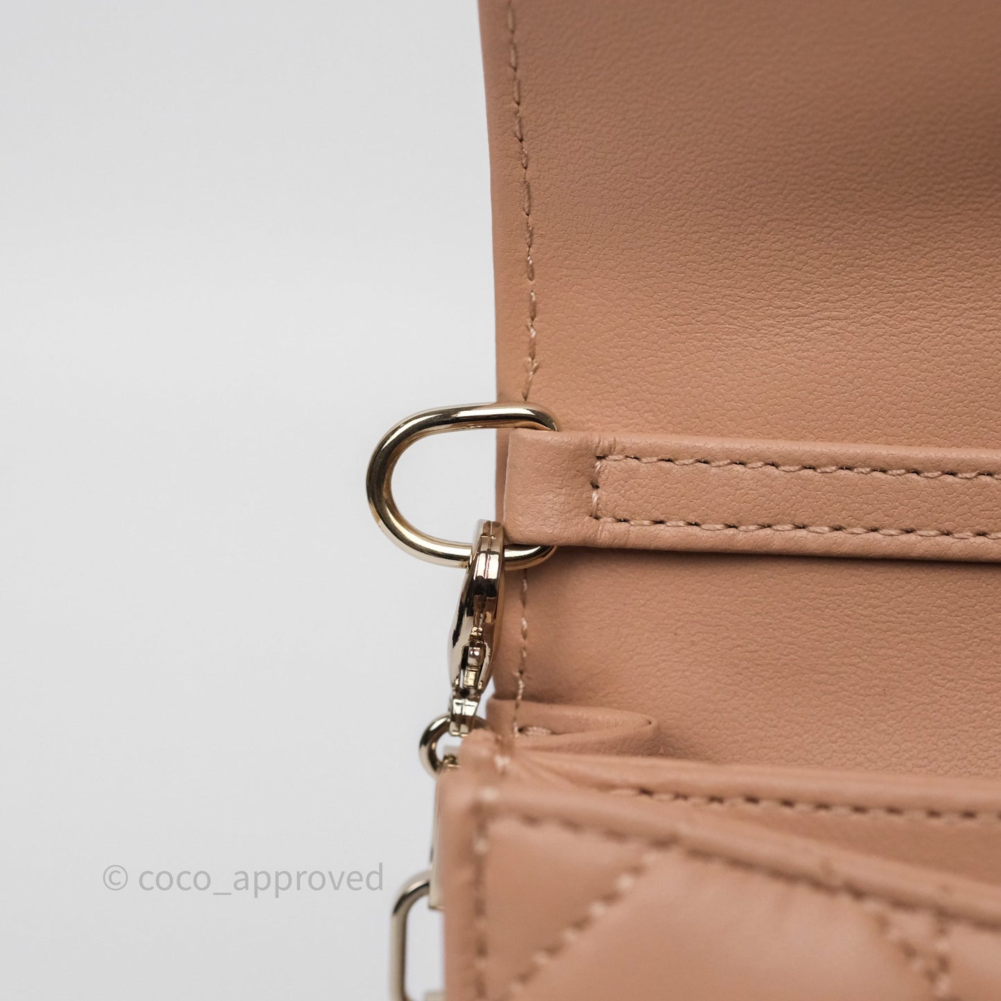 Dior My Dior Mini Bag Rose des Vents Cannage Lambskin