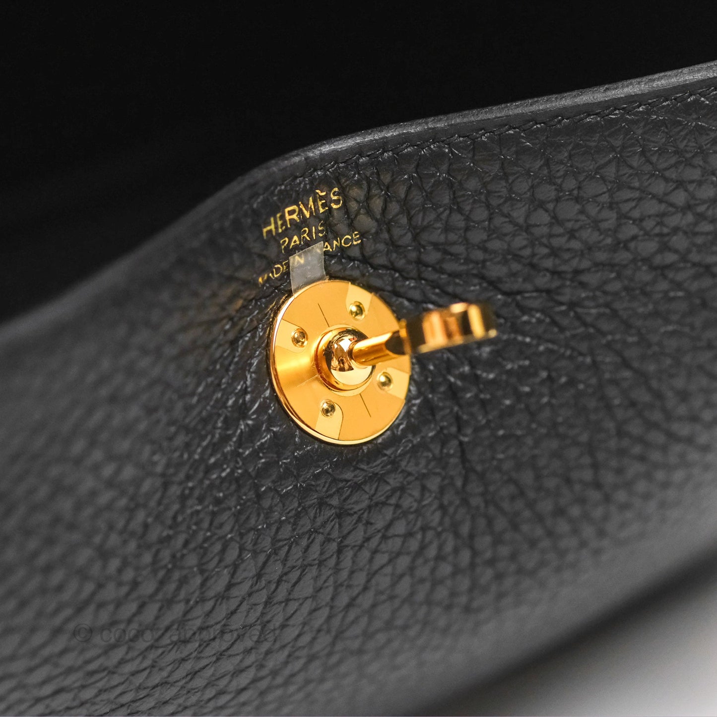 Hermès Mini Lindy 20 Black Clemence Gold Hardware