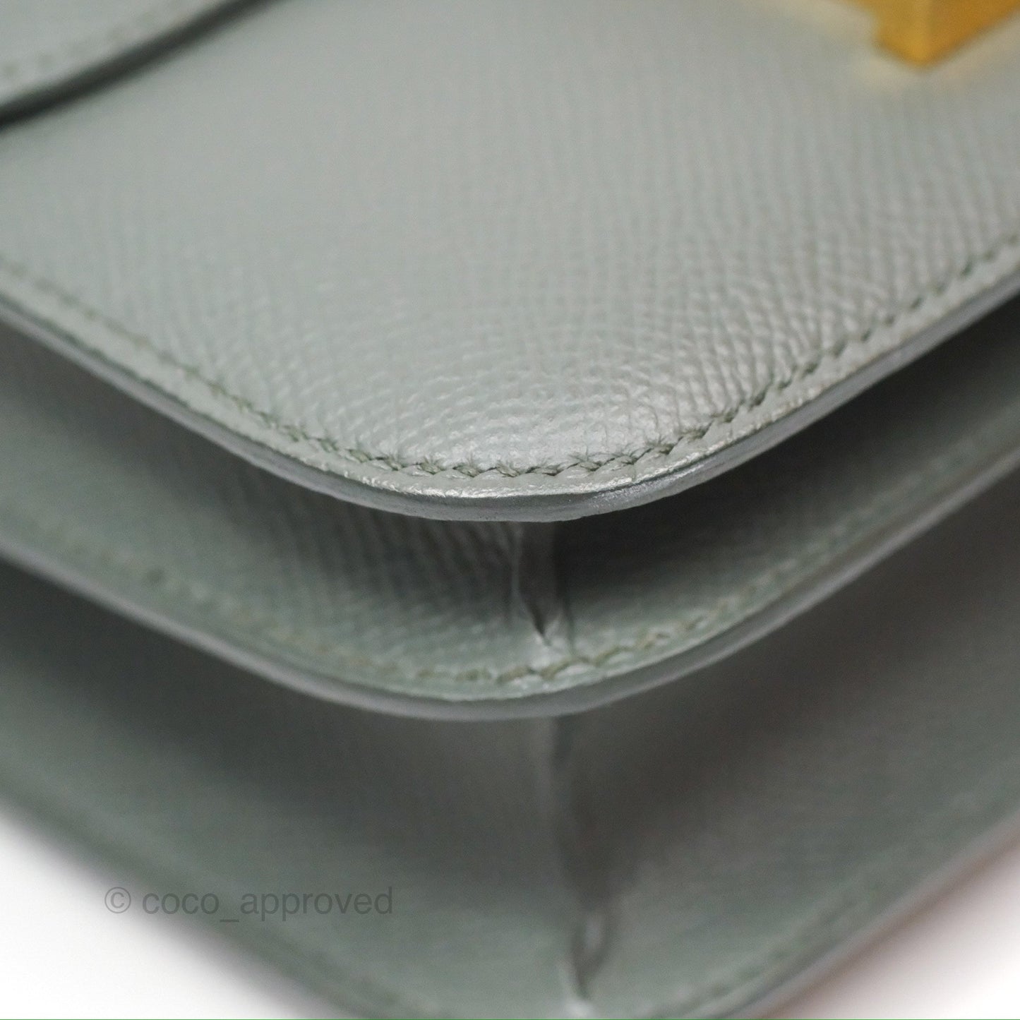 Hermès Constance Mini 18cm Vert Amande Epsom Gold Hardware