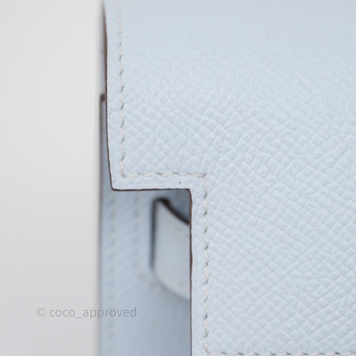 Hermès Kelly To Go Wallet Bleu Brume T0 Epsom Gold Hardware