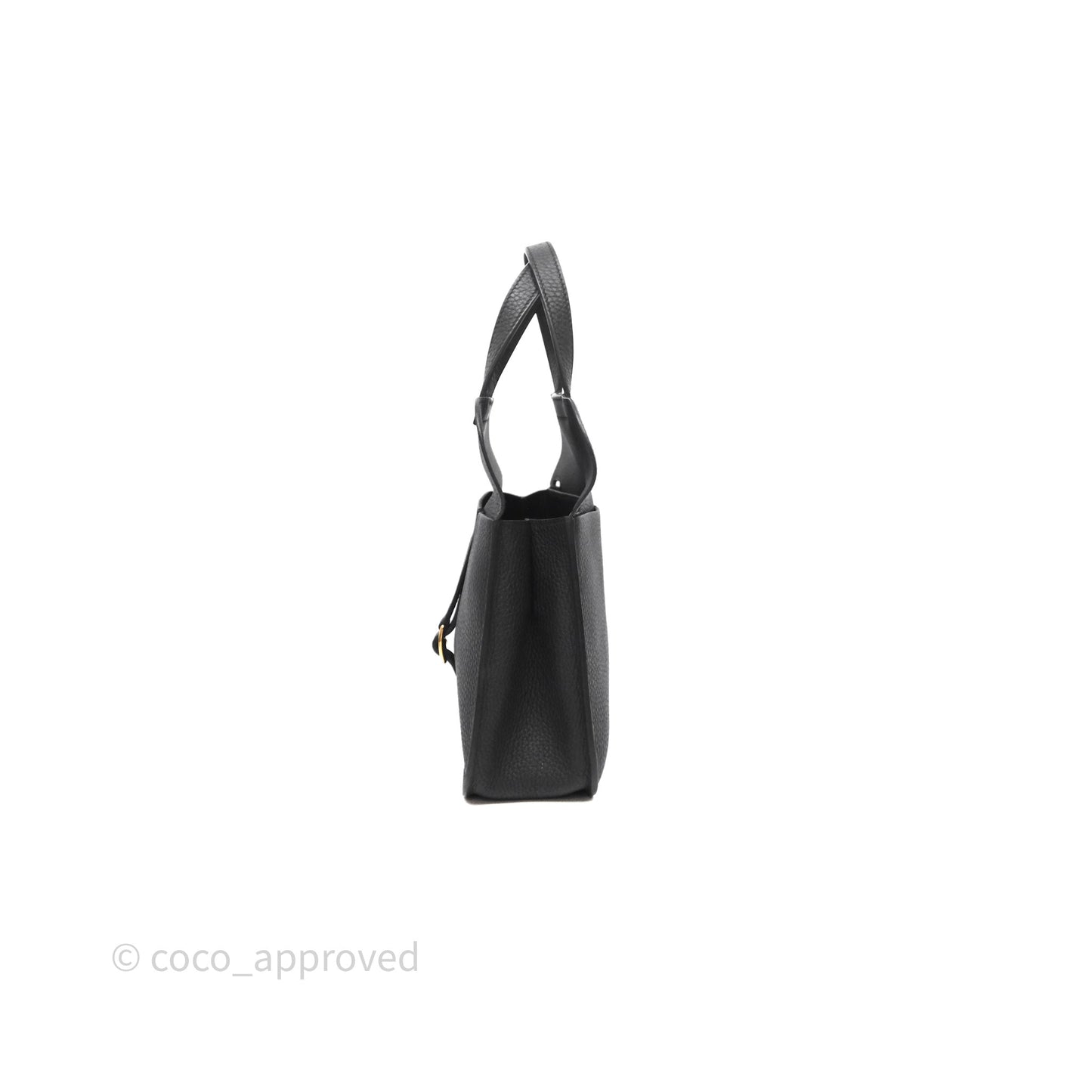 Hermès Halzan 25 Taurillon Clemence 89 Noir Gold Hardware