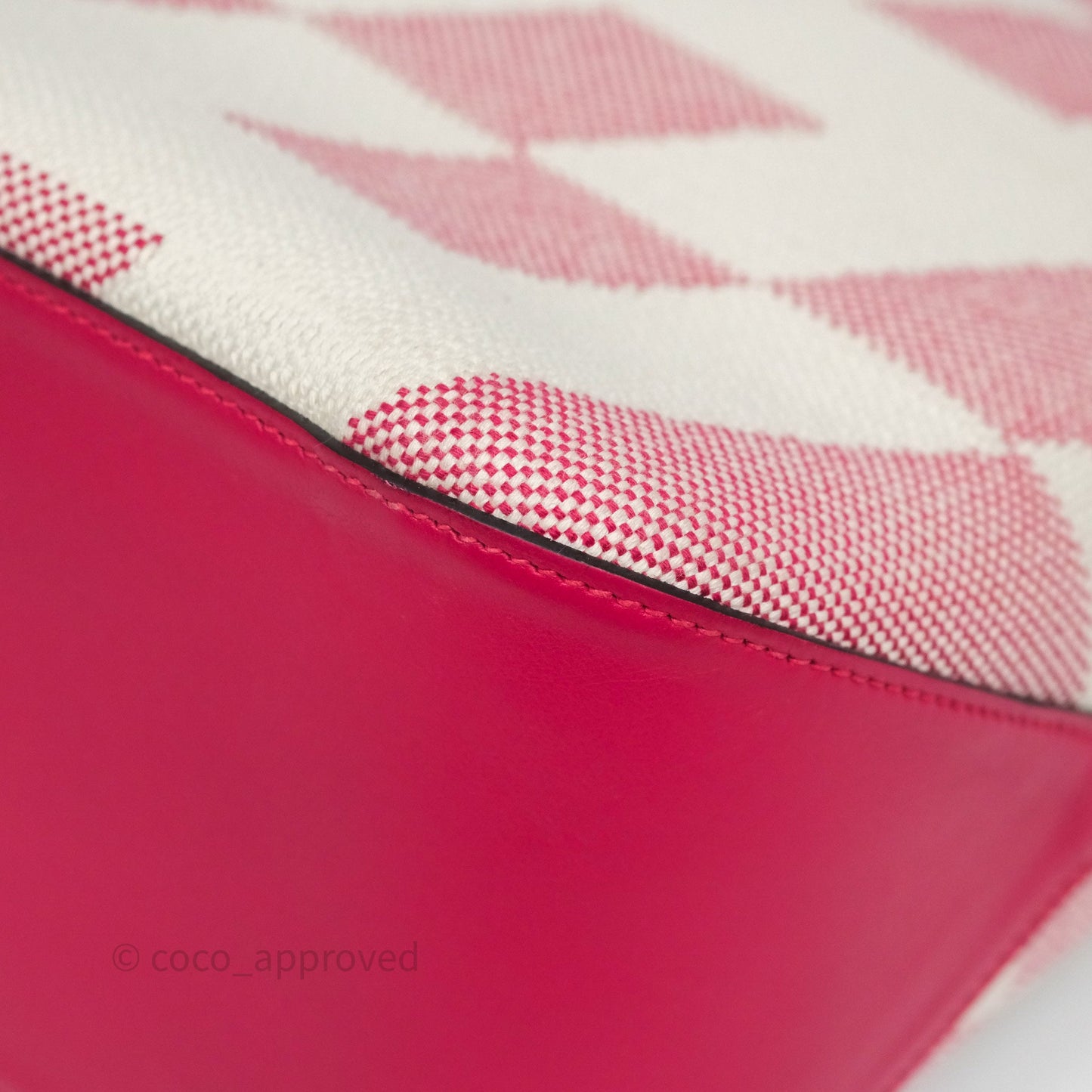 Hermès Cabas H en Biais 40 Bag Ecru / Framboise
