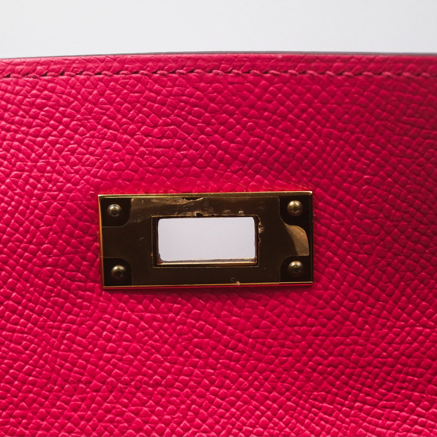 Hermès Kelly 28 Sellier Rose Extreme I6 Epsom Gold Hardware