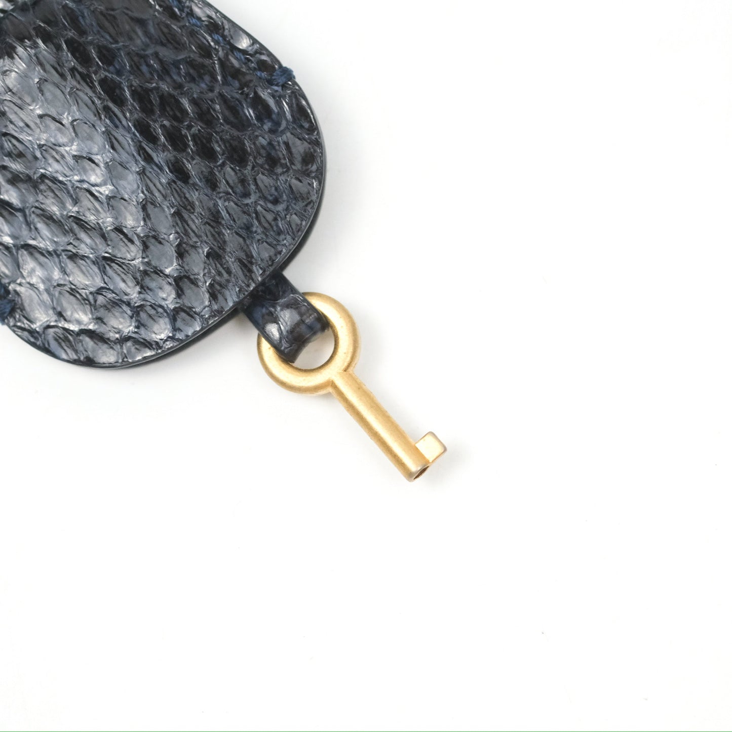 Chanel Quilted Medium CC Filigree Vanity Case Navy Tweed Python