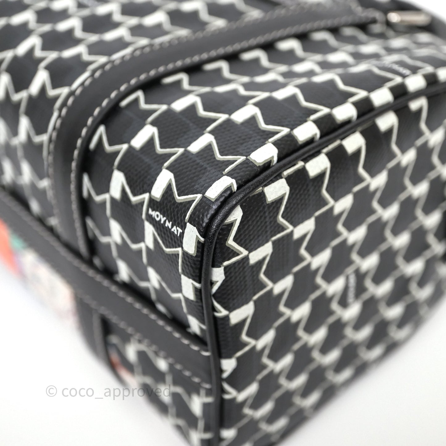 Moynat X Kasing Lung 48H Mini M Labubu Bag Black Canvas Sliver Hardware